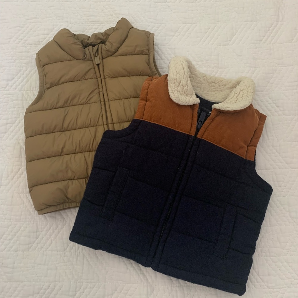 Old Navy Vests size 6-12 month